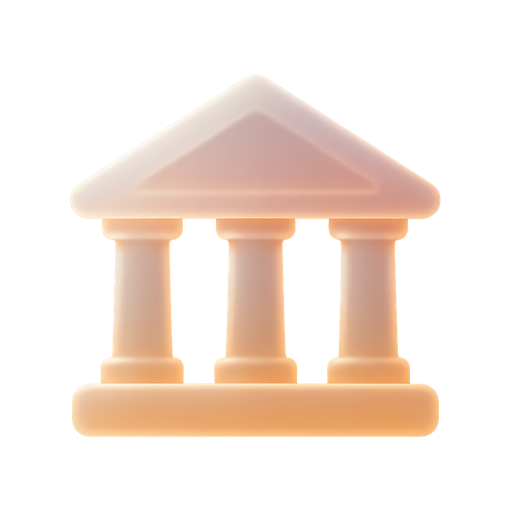Relay illustration of a bank building